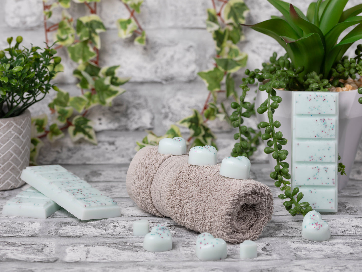 Spa Day geurende koolzaad- en kokoswasmelts | Klikbalk | Hart | Mini-hart