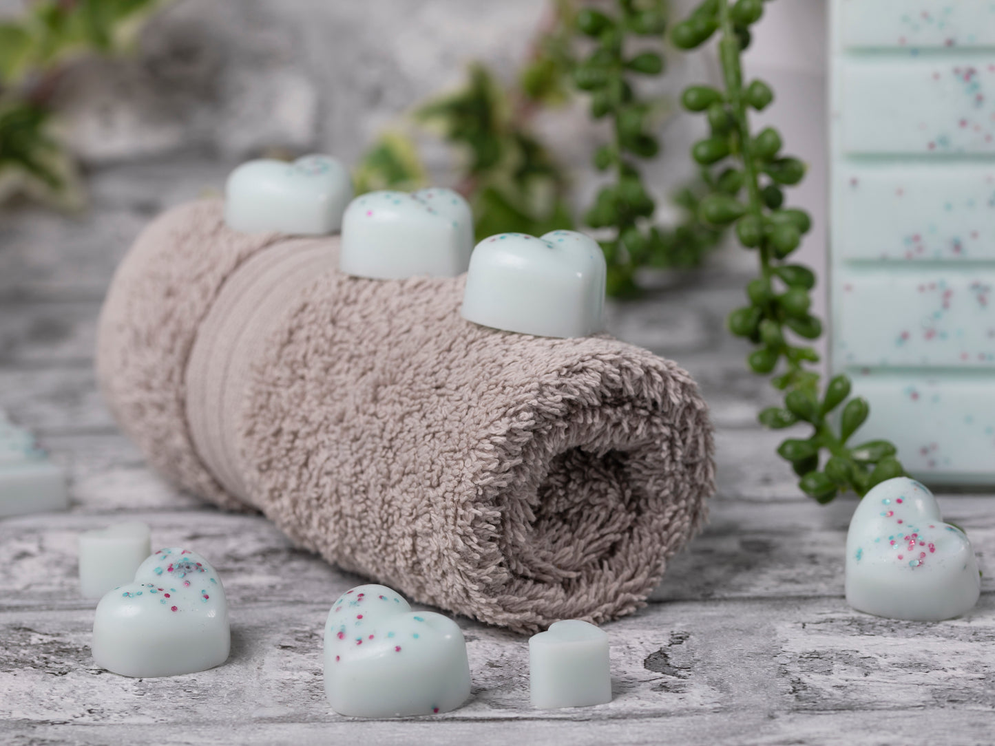 Spa Day geurende koolzaad- en kokoswasmelts | Klikbalk | Hart | Mini-hart