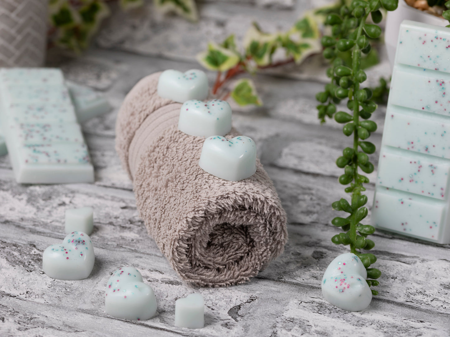 Spa Day geurende koolzaad- en kokoswasmelts | Klikbalk | Hart | Mini-hart