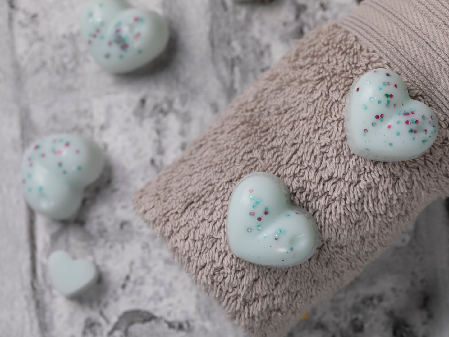 Spa Day geurende koolzaad- en kokoswasmelts | Klikbalk | Hart | Mini-hart