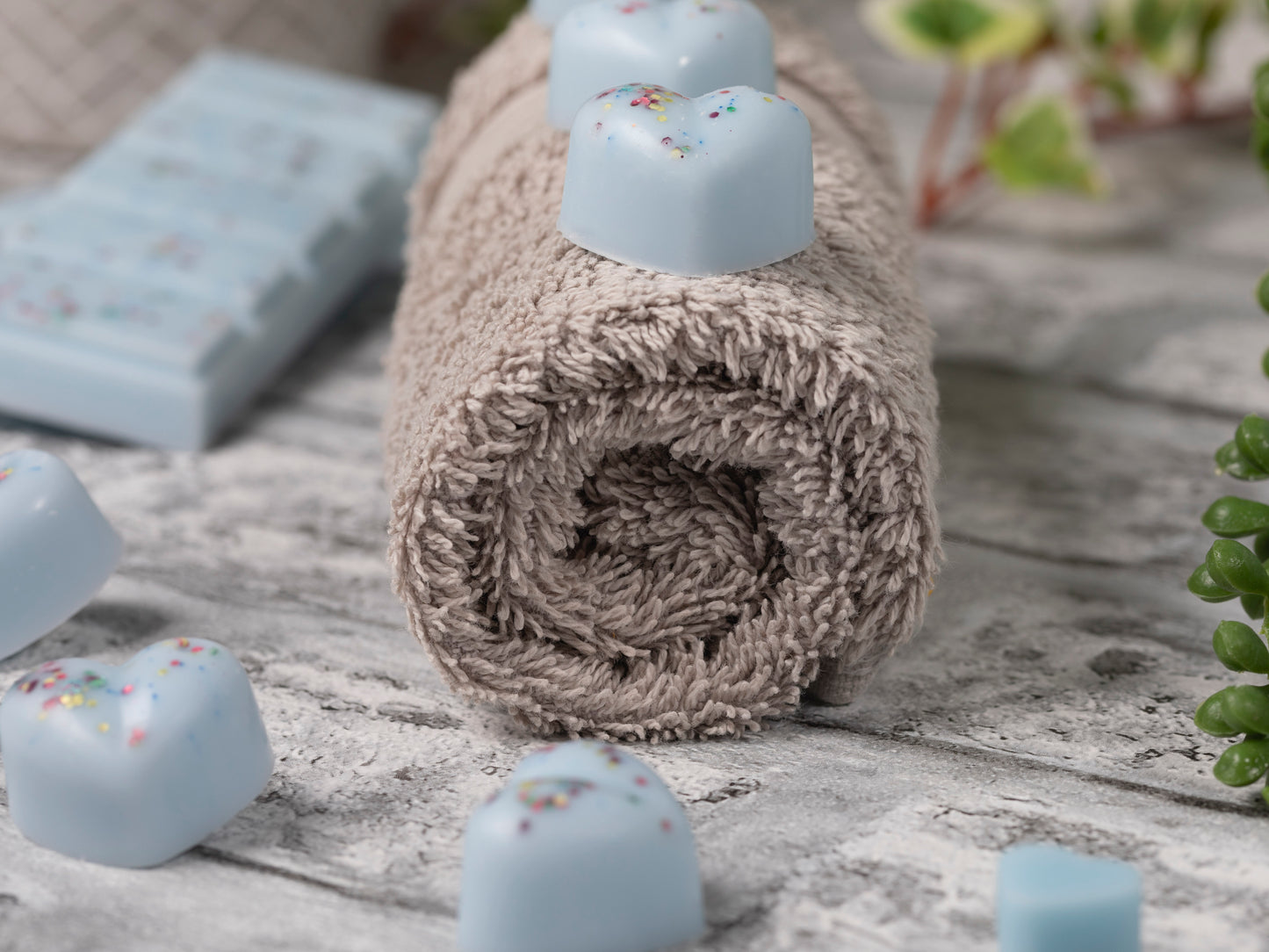 Verwennerij Bliss Geurende koolzaad- en kokoswasmelts | Klikbalk | Hart | Mini-hart