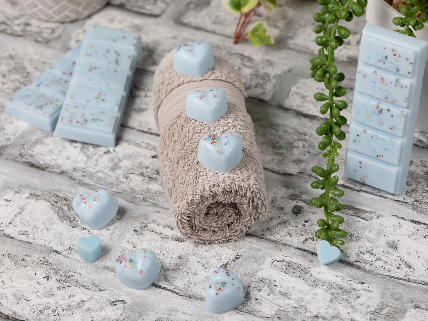 Verwennerij Bliss Geurende koolzaad- en kokoswasmelts | Klikbalk | Hart | Mini-hart