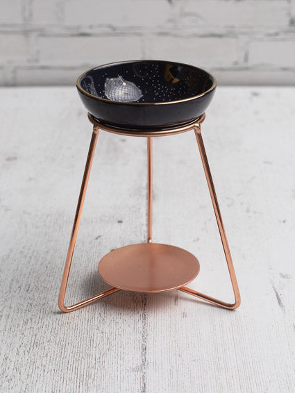 Constellation Mini Dish with Gold Stand Wax Melt Warmer | Oil Burner