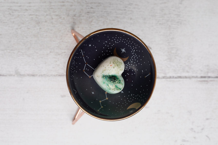 Constellation Mini Dish with Gold Stand Wax Melt Warmer | Oil Burner