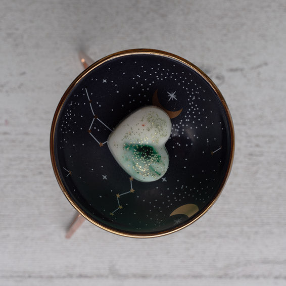 Constellation Mini Dish with Gold Stand Wax Melt Warmer | Oil Burner