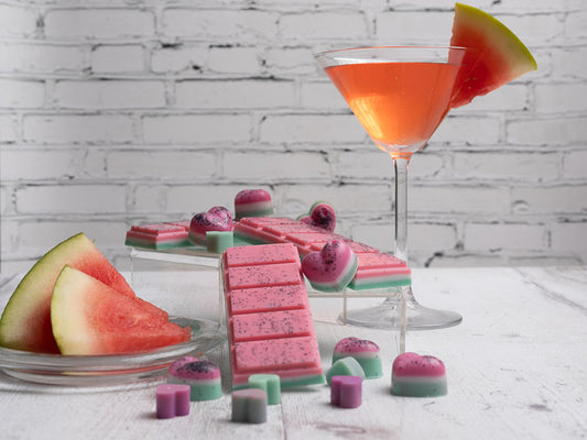 Melon Martini Scented Rapeseed and Coconut Wax Melts | Snap Bar | Heart | Mini Heart