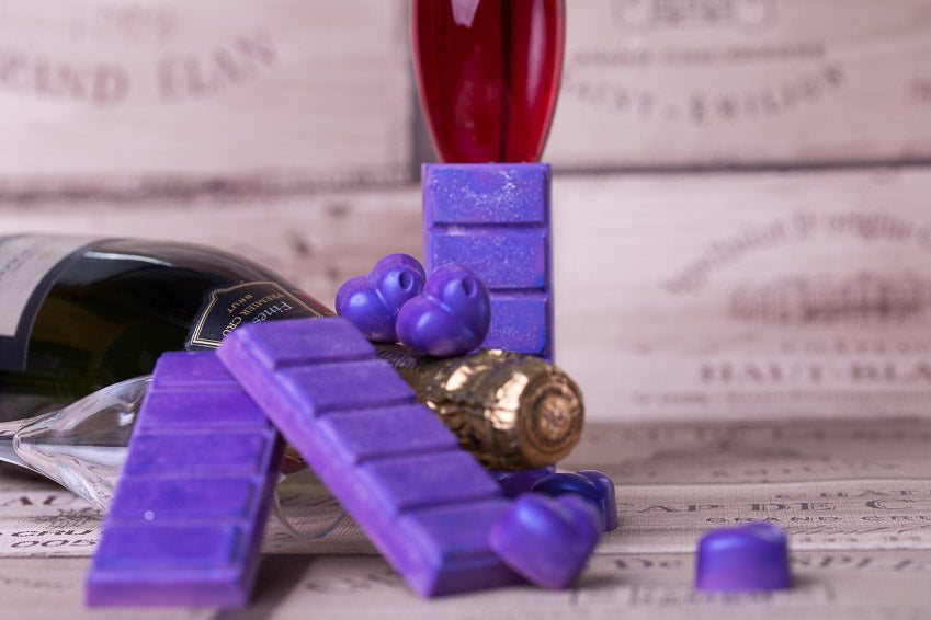 Kir Royale geurende raapzaad- en kokoswasmelts | Klikbalk | Hart | Mini-hart