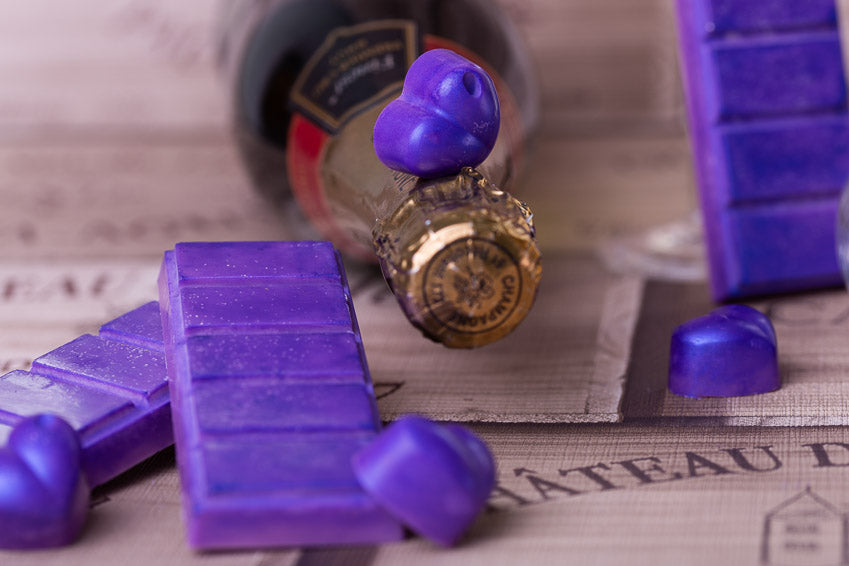 Kir Royale geurende raapzaad- en kokoswasmelts | Klikbalk | Hart | Mini-hart