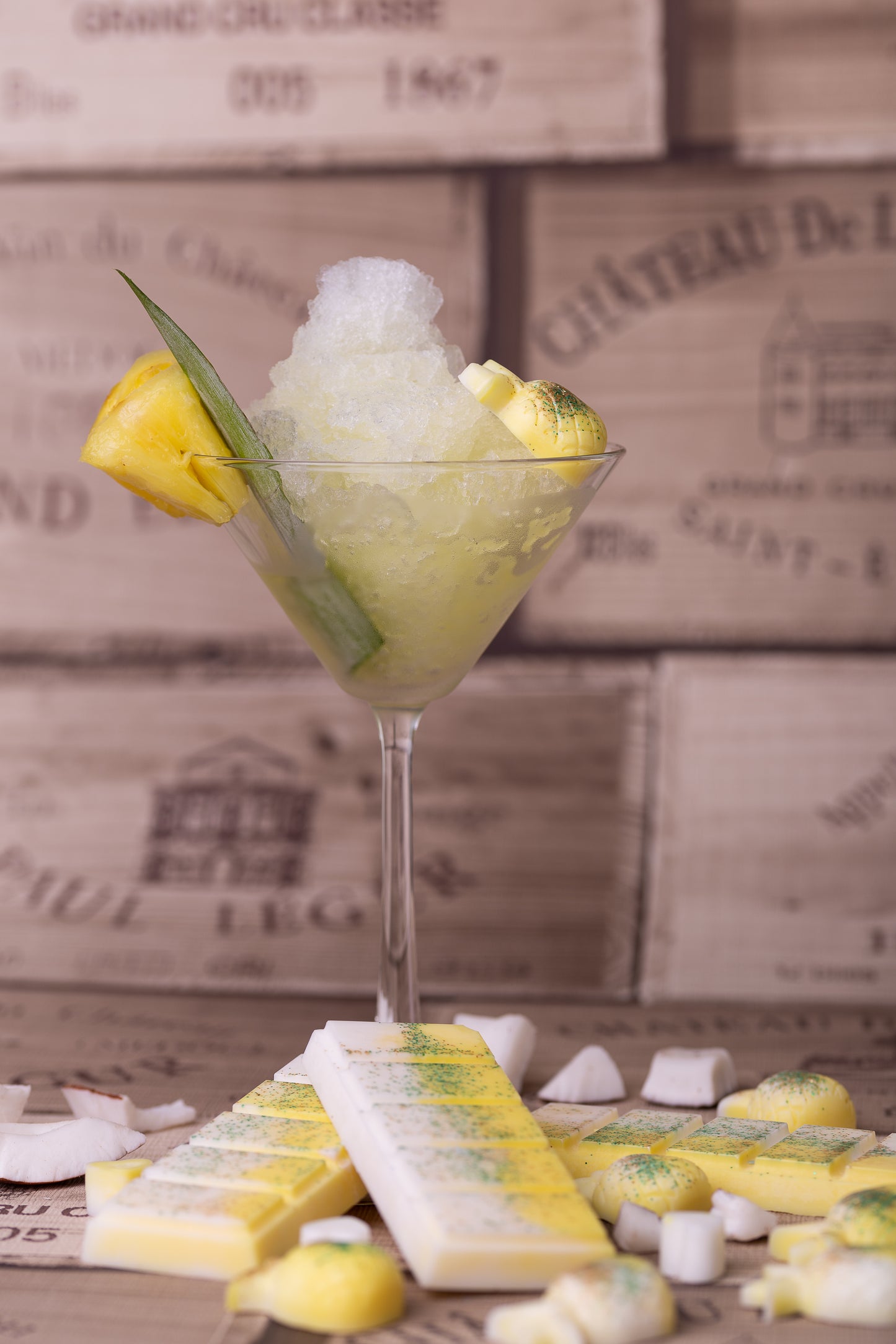 Pina Colada Scented Rapeseed and Coconut Wax Melts | Snap Bar | Heart | Mini Heart