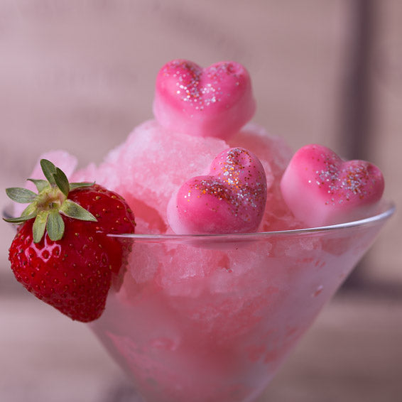 Aardbei Daiquiri Geurende Koolzaad- en Kokoswasmelts | Klikbalk | Hart | Mini-hart