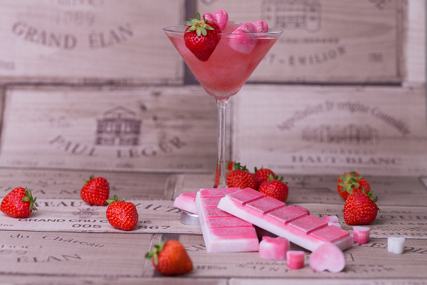 Aardbei Daiquiri Geurende Koolzaad- en Kokoswasmelts | Klikbalk | Hart | Mini-hart