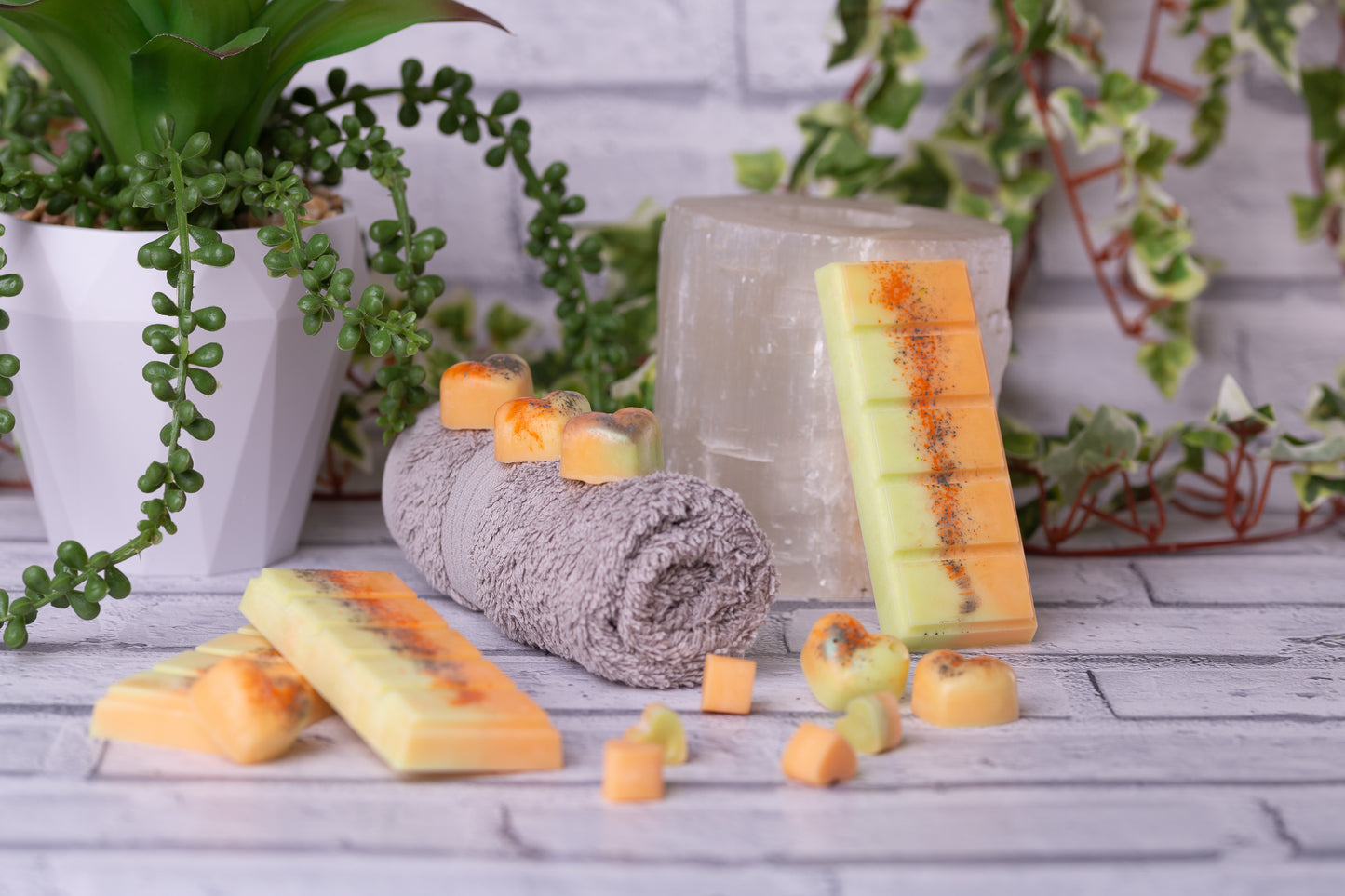 Sense of Calm Scented Rapeseed & Coconut Wax Melts | Snap Bar | Heart | Mini Heart