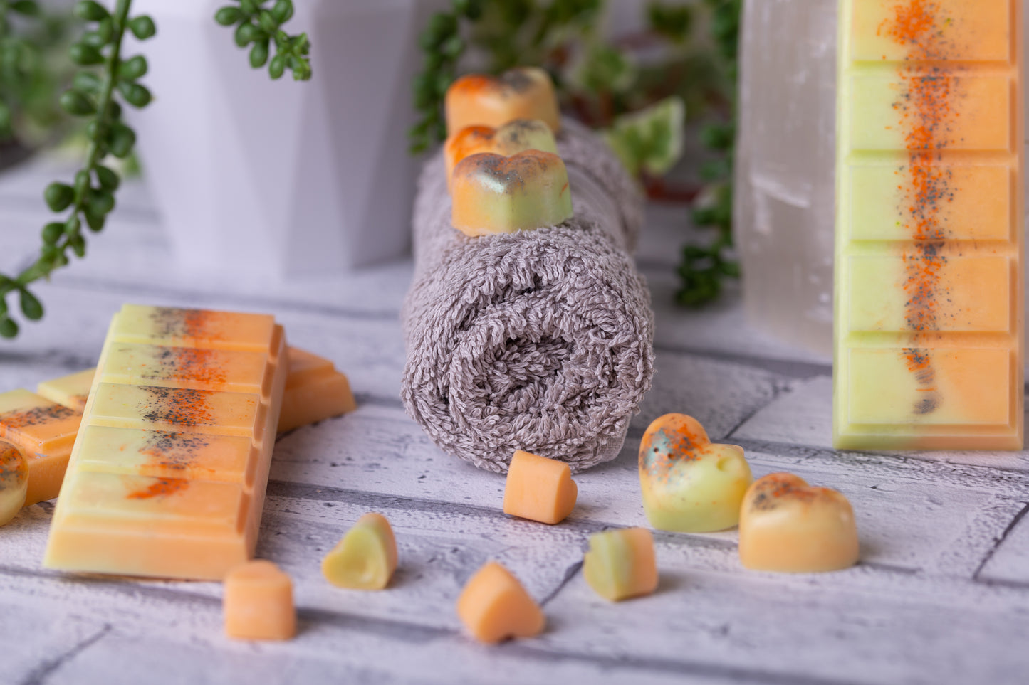Sense of Calm Scented Rapeseed & Coconut Wax Melts | Snap Bar | Heart | Mini Heart