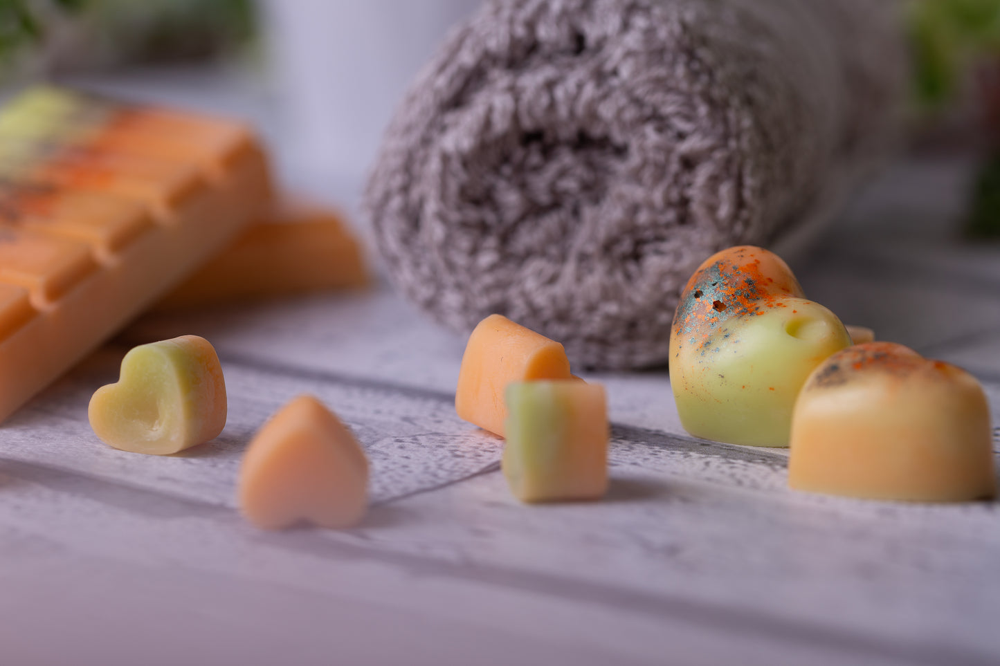 Sense of Calm Scented Rapeseed & Coconut Wax Melts | Snap Bar | Heart | Mini Heart
