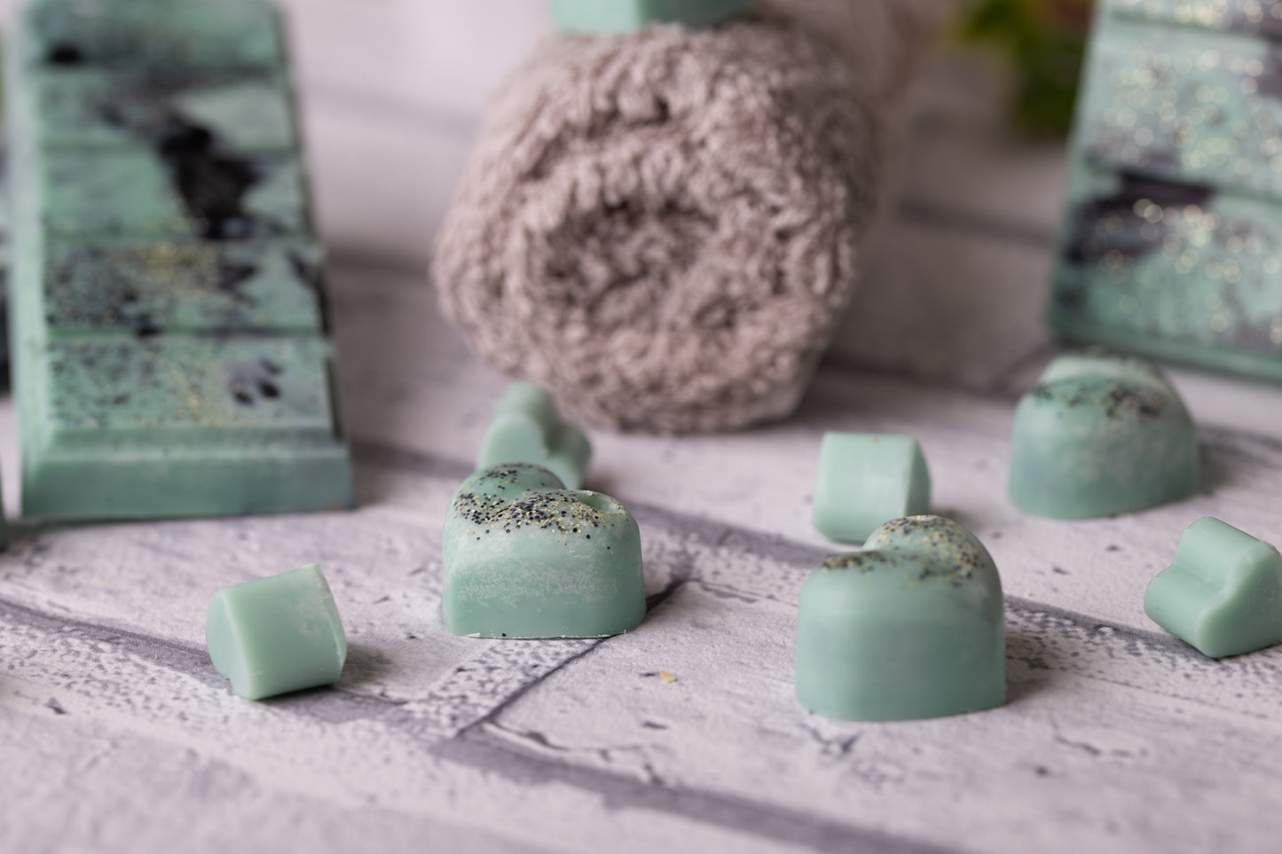 Bamboo Scented Rapeseed and Coconut Wax Melts | Snap Bar | Heart | Mini Heart