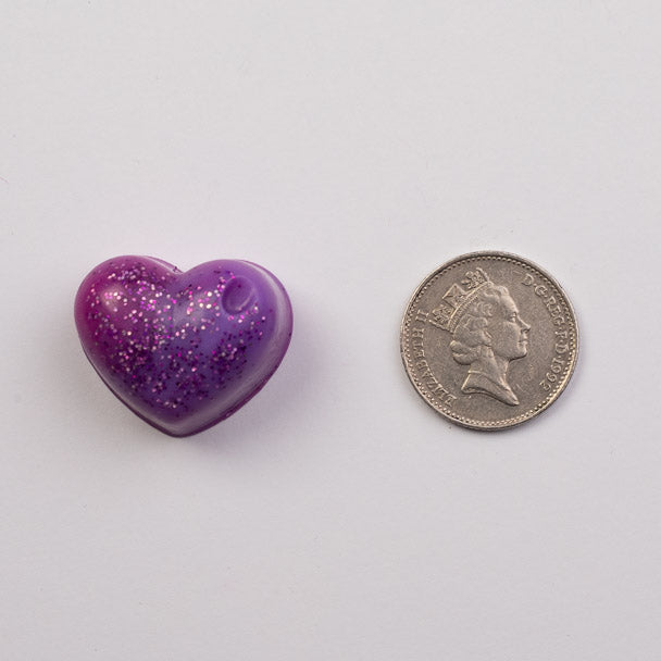 Sweet Pea geurende koolzaad- en kokoswasmelts | Klikbalk | Hart | Mini-hart