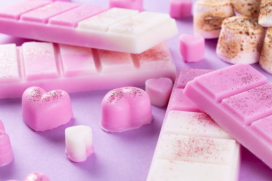Toasted Marshmallow Rapeseed & Coconut Wax Melts | Snap Bar | Heart | Mini Heart