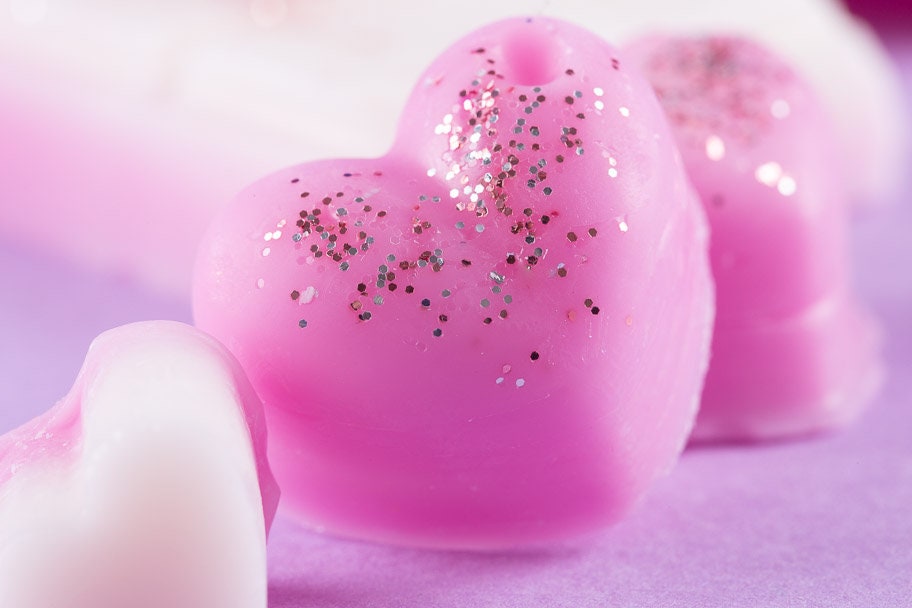 Geroosterde Marshmallow Koolzaad- en kokoswasmelts | Klikbalk | Hart | Mini-hart