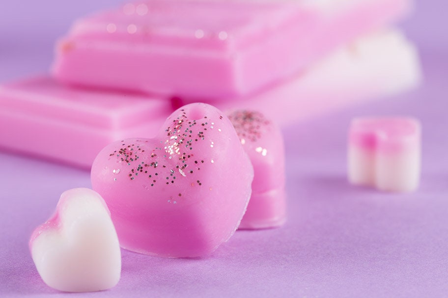 Geroosterde Marshmallow Koolzaad- en kokoswasmelts | Klikbalk | Hart | Mini-hart