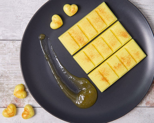 Lemon Curd Scented Rapeseed & Coconut Wax Melts | Snap Bar | Heart | Mini Heart