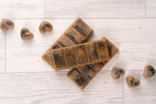 Coffee Scented Rapeseed and Coconut Wax Melts | Snap Bar | Heart | Mini Heart