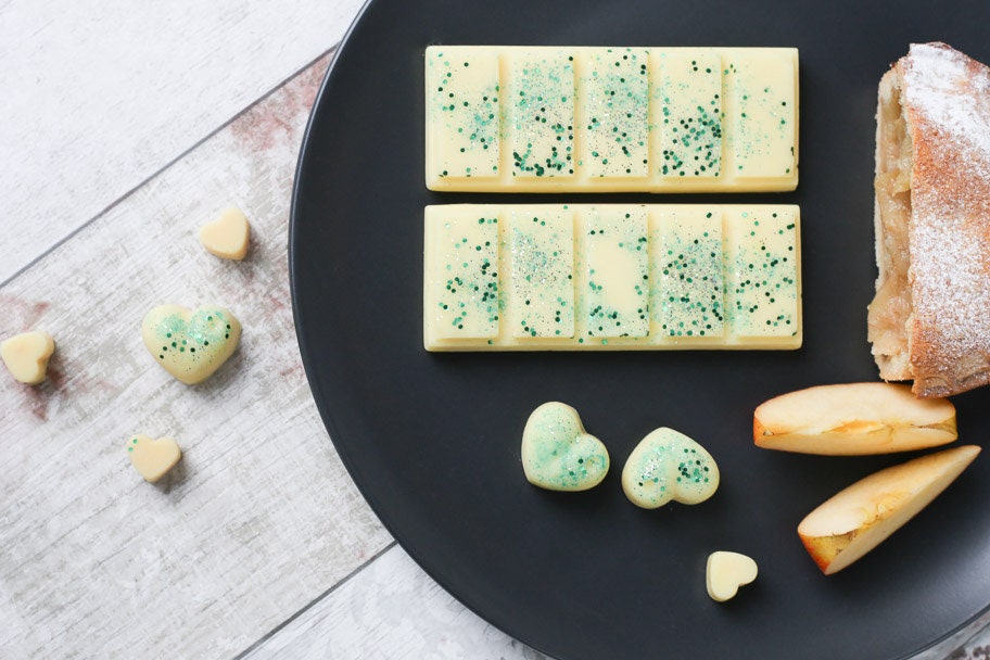 Appeltaart Koolzaad- & Kokoswasmelts | Klikbalk | Hart | Mini-hart