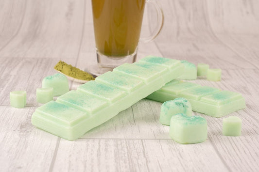 Green Tea & Bergamot Scented Rapeseed and Coconut Wax Melts | Snap Bar | Heart | Mini Heart