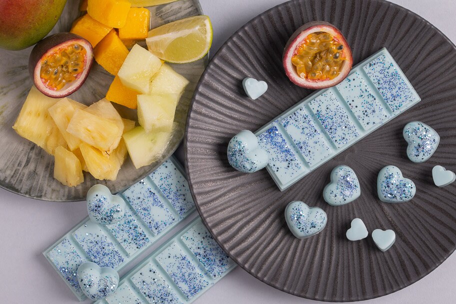 Bora Bora koolzaad- en kokoswasmelts | Klikbalk | Hart | Mini-hart