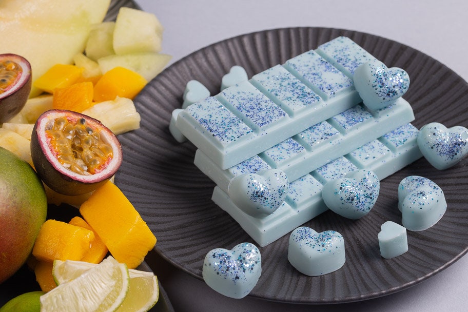 Bora Bora koolzaad- en kokoswasmelts | Klikbalk | Hart | Mini-hart