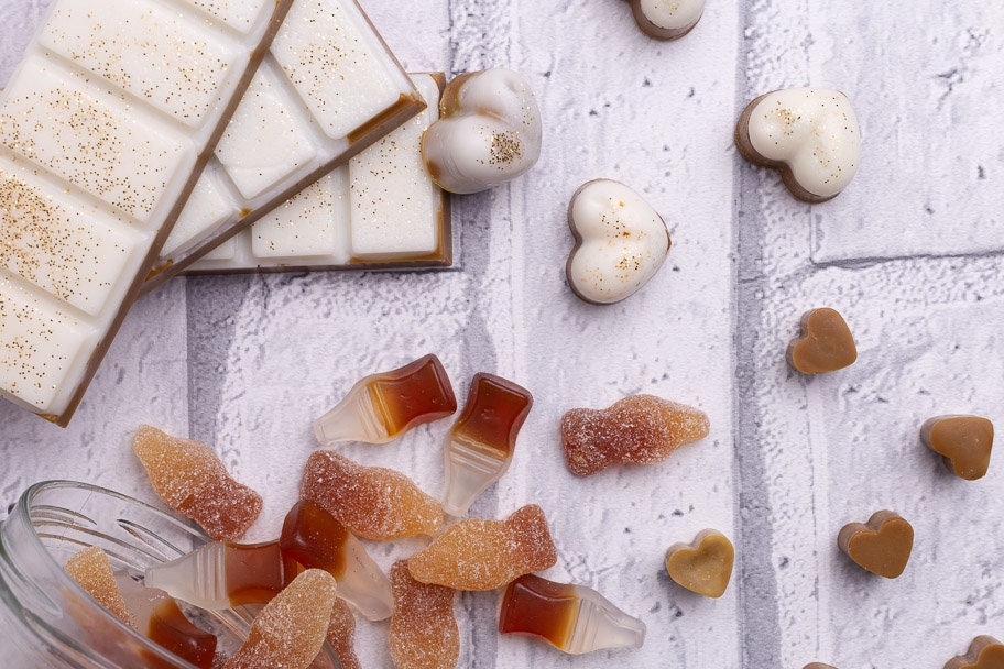 Cola Bottle Scented Rapeseed and Coconut Wax Melts | Snap Bar | Heart | Mini Heart