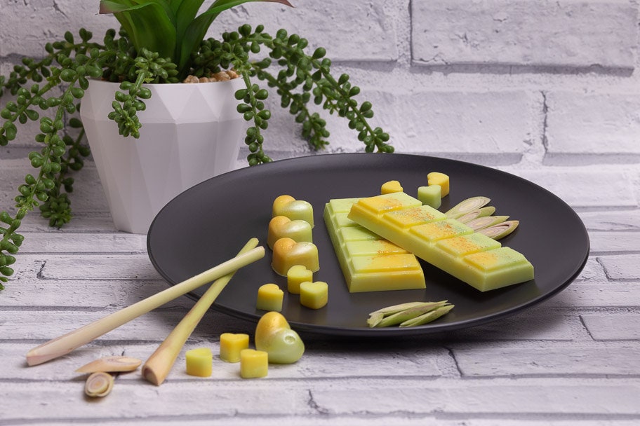 Lemongrass Scented Rapeseed & Coconut Wax Melts | Snap Bar | Heart | Mini Heart