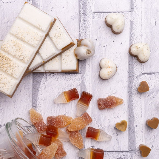 Cola Bottle Scented Rapeseed and Coconut Wax Melts | Snap Bar | Heart | Mini Heart