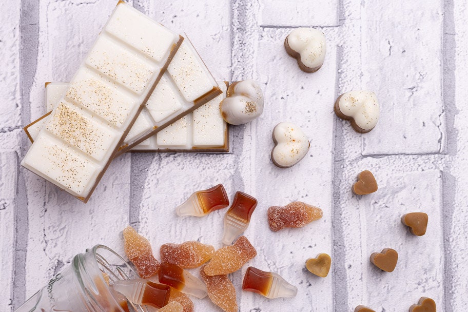 Cola Bottle Scented Rapeseed and Coconut Wax Melts | Snap Bar | Heart | Mini Heart