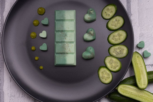 Cucumber & Wasabi Rapeseed and Coconut Wax Melts | Snap Bar | Heart | Mini Heart