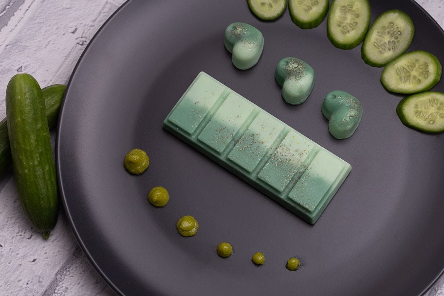 Cucumber & Wasabi Rapeseed and Coconut Wax Melts | Snap Bar | Heart | Mini Heart