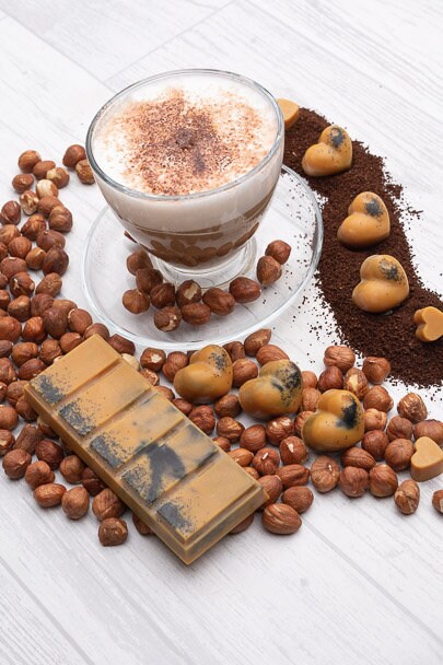 Hazelnut Cappuccino Scented Rapeseed & Coconut Wax Melts | Snap Bar | Heart | Mini Heart