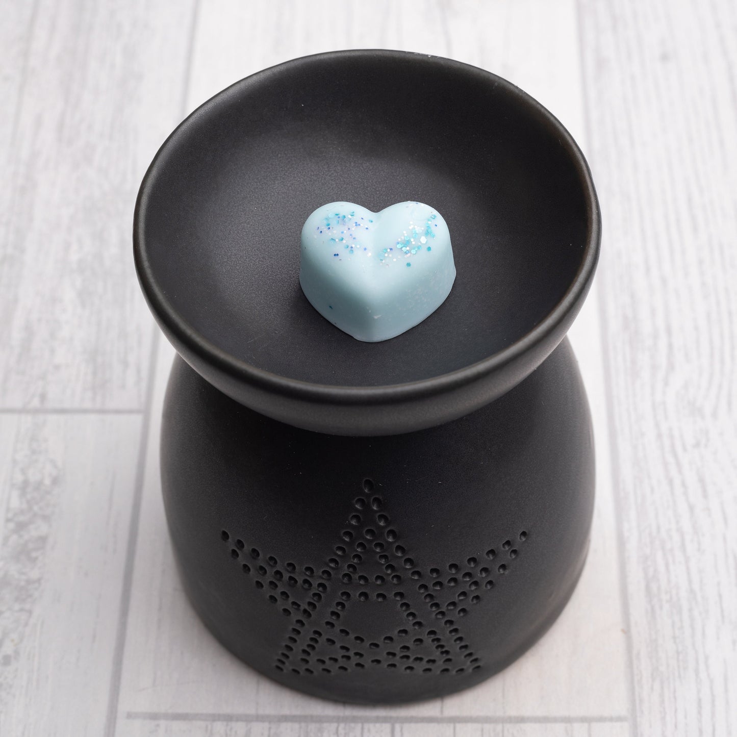 Black Pentagram Cut Out Wax Melt Warmer | Oil Burner