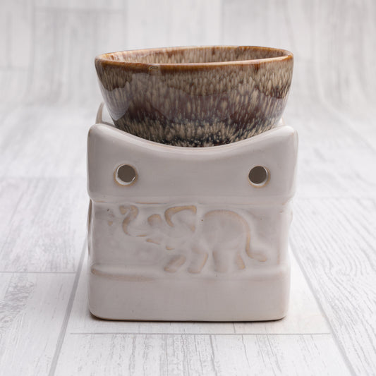 Large Elephant Two Tone Wax Melt Warmer | Oil Burner