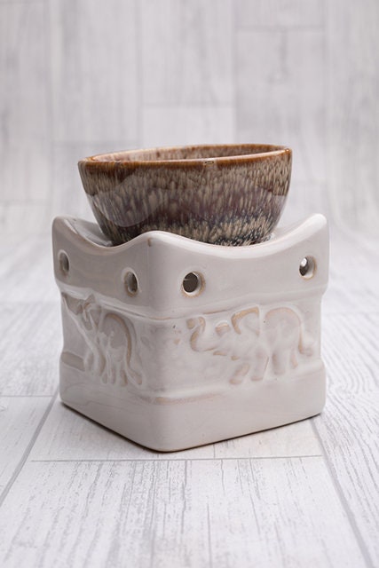 Large Elephant Two Tone Wax Melt Warmer | Oil Burner