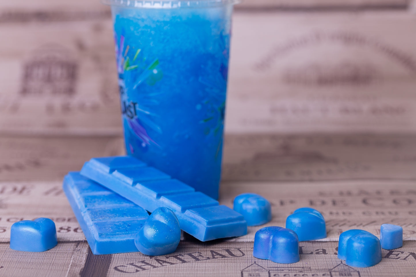 Blue Raspberry Slushie Scented Rapeseed and Coconut Wax Melts | Snap Bar | Heart | Mini Heart