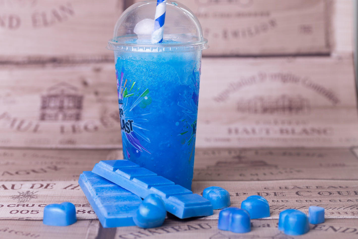 Blue Raspberry Slushie Scented Rapeseed and Coconut Wax Melts | Snap Bar | Heart | Mini Heart